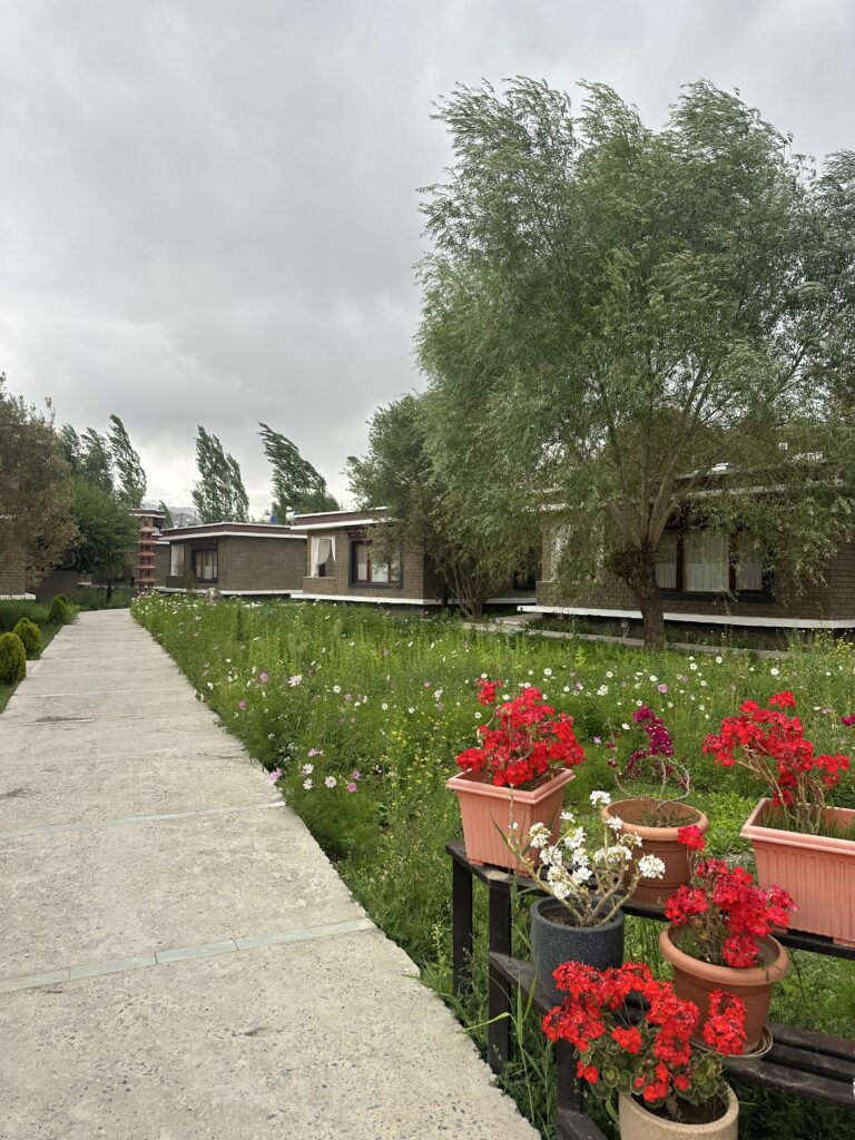 The resort at which the yoga retreat is conducted in Leh, Ladakh