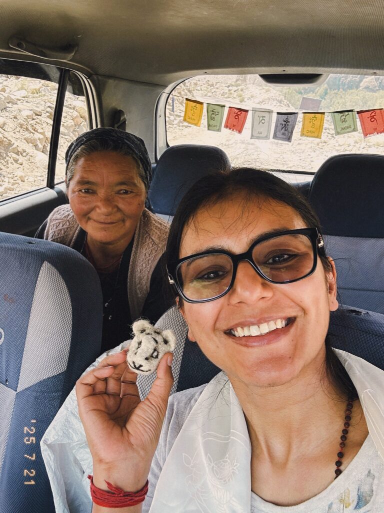 This lady gave me the snow leopard keychain before leaving Saspochey, Saspol, Ladakh